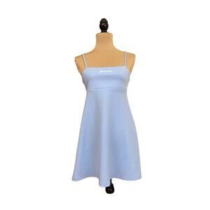 Zara Lotto Collab Limited Edition Light Blue Mini Mod Dress Size M